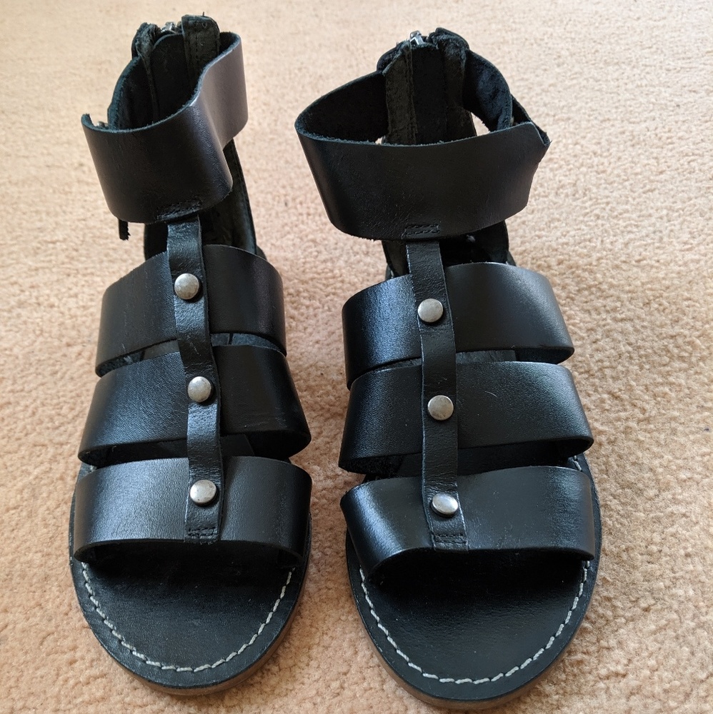 Madewell Leather Gladiator Sandals Size 6